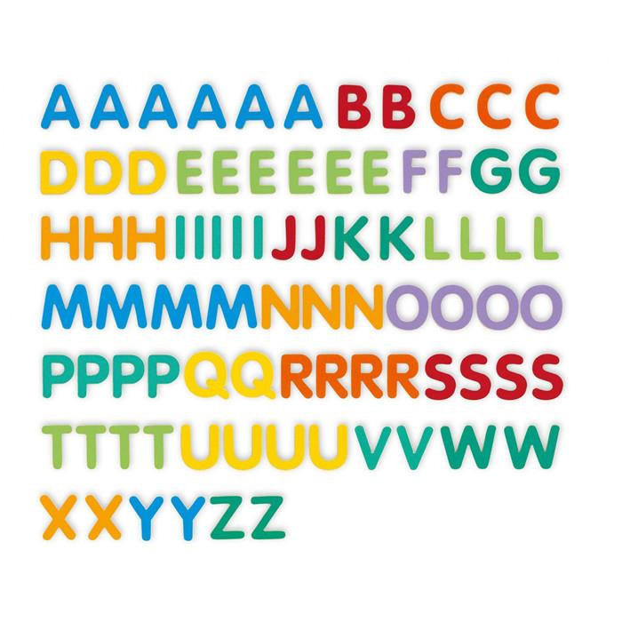 Lettres magnetiques pastel