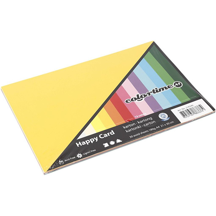 Bloc de papier cartonné coloré