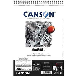 Bloc de papier Canson The Wall pour marqueur alcool et bombe - Creastore